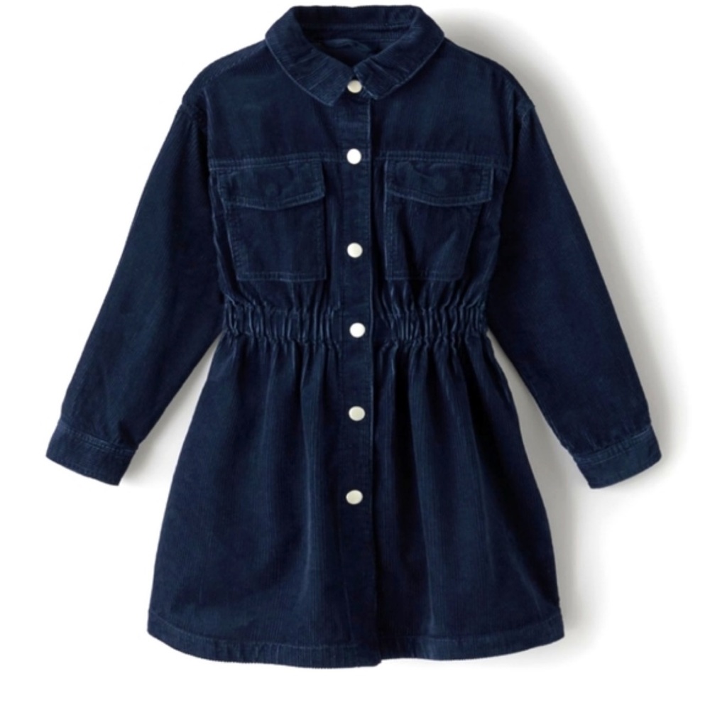 Zara Girls Corduroy Shirt Dress